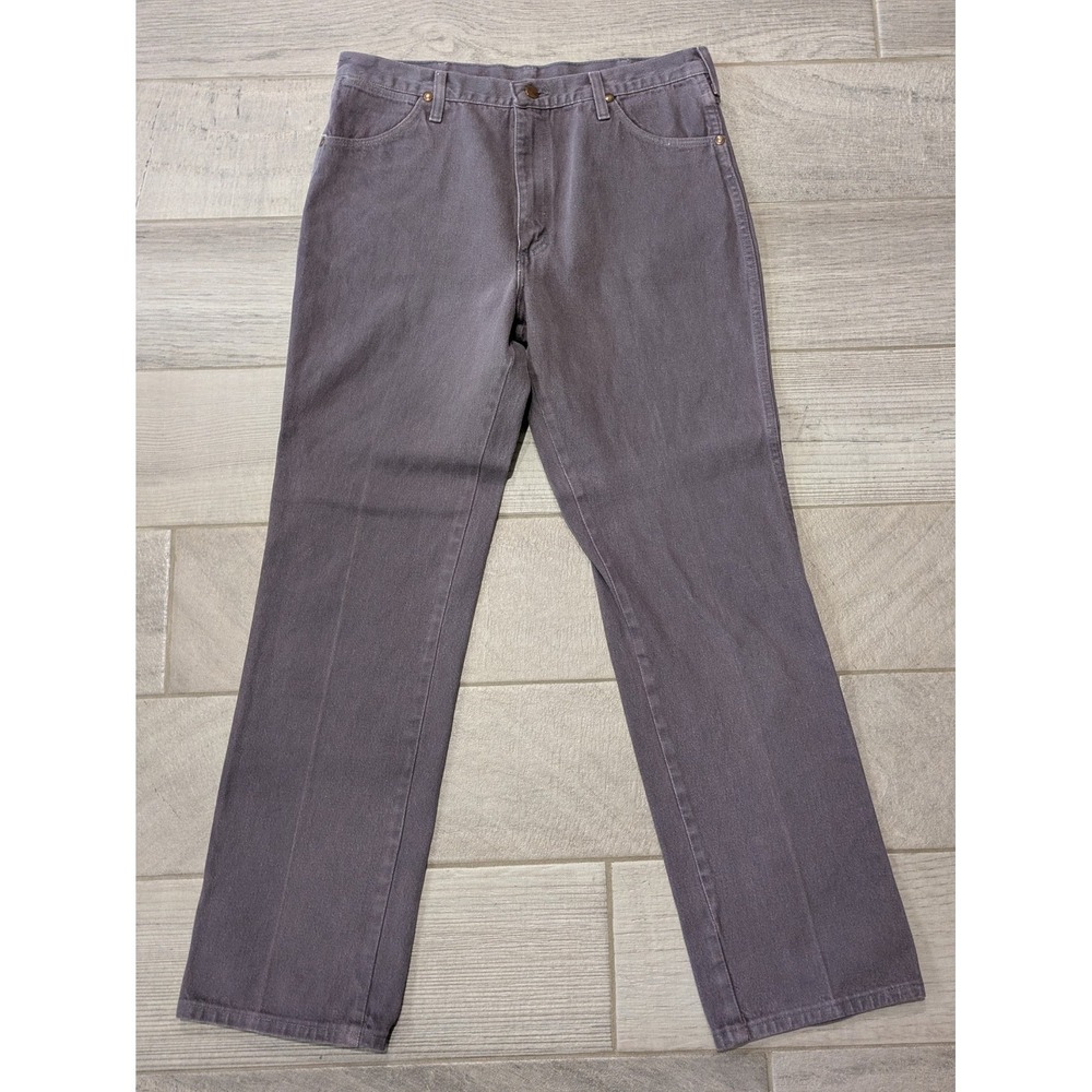 Vtg Wrangler Jeans Mens 36x32 (34x32) Purple 936CHG Slim Fit Western Made USA